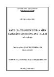 Đánh giá thành tích nhân viên tại khách sạn Hoàng anh gia lai Đà Nẵng