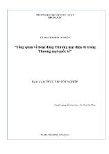 Đề tài Tổng quan về hoạt động Thương mại điện tử trong Thương mại quốc tế