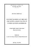 Luận văn Giải pháp tạo động lực thúc đẩy cho người lao động tại công ty cổ phần xây dựng lighthouse