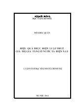 Luận văn Hiệu quả thực hiện luật thuế giá trị gia tăng ở nước ta hiện nay