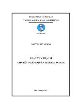 Luận văn Hoạch định chiến lược nhằm nâng cao lợi thế cạnh tranh cho VNPT Hải phòng giai đoạn 2018 – 2020 tầm nhìn 2030