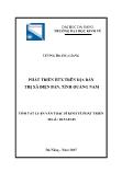 Luận văn Phát triển hợp tác xã trên địa bàn thị xã Điện bàn, tỉnh Quảng Nam