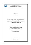 Luận văn Quản lý nhà nước về môi trường trên địa bàn quận Ngũ hành sơn, thành phố Đà Nẵng