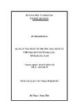 Luận văn Quản lý nhà nước về thương mại - Dịch vụ trên địa bàn huyện Đại lộc, tỉnh Quảng Nam