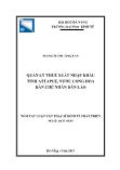 Luận văn Quản lý thuế xuất nhập khẩu tỉnh attapue, nước cộng hòa dân chủ nhân dân Lào