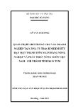 Luận văn Quản trị rủi ro trong cho vay doanh nghiệp tại công ty trách nhiệm hữu hạn một thành viên ngân hàng nông nghiệp và phát triển nông thôn Việt Nam - Chi nhánh tỉnh Kon Tum