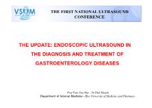 The update: Endoscopic ultrasound in the diagnosis and treatment of gastroenterology diseases