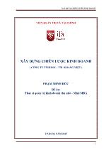 Xây dựng chiến lược kinh doanh (công ty TNHH SX – TM Khang Việt)