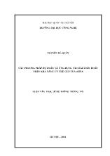 Luận văn Các phương pháp dự đoán và ứng dụng vào bài toán đoán nhận khả năng ức chế gen của siRNA