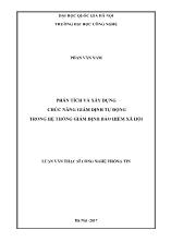 Luận văn Phân tích và xây dựng chức năng giám định tự động trong hệ thống giám định bảo hiểm xã hội