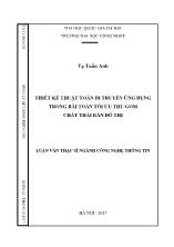 Luận văn Thiết kế thuật toán di truyền ứng dụng trong bài toán tối ưu thu gom chất thải rắn đô thị