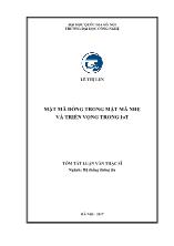 Tóm tắt Luận văn Mật mã dòng trong mật mã nhẹ và triển vọng trong IoT