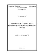 Luận án Hoàn thiện tổ chức công tác kế toán trong Tập đoàn công nghiệp than - Khoáng sản Việt Nam