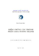 Luận án Kiểm chứng các thành phần Java tương tranh