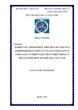 Luận án Nghiên cứu thành phần, phân bố các loài nưa (Amorphophallus spp.) củ có Glucomannan và chọn loài có triển vọng phát triển trồng ở một số tỉnh miền núi phía Bắc Việt Nam - Trần Văn Tiến