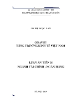 Luận án ODA với tăng trưởng kinh tế Việt Nam