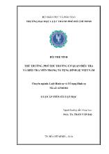 Luận án Thủ trưởng, phó thủ trưởng cơ quan điều tra và điều tra viên trong tố tụng hình sự Việt Nam