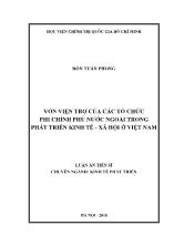 Luận án Vốn viện trợ của các tổ chức phi chính phủ nước ngoài trong phát triển kinh tế - xã hội ở Việt Nam