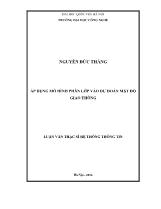 Luận văn Áp dụng mô hình phân lớp vào dự đoán mật độ giao thông