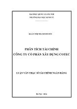 Luận văn Phân tích tài chính Công ty Cổ phần Xây dựng Cotec