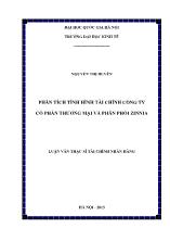 Luận văn Phân tích tình hình tài chính Công ty cổ phần thương mại và phân phối Zinnia