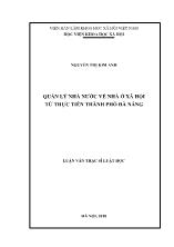 Luận văn Quản lý nhà nước về nhà ở xã hội từ thực tiễn thành phố Đà Nẵng