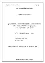 Luận văn Quản lý nhà nước về thi đua, khen thưởng của Ủy ban nhân dân Quận 12, thành phố Hồ Chí Minh