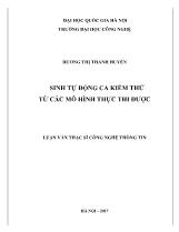 Luận văn Sinh tự động ca kiểm thử từ các mô hình thực thi được - Dương Thị Thanh Huyền