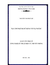 Luận văn Tạo ảnh mật độ sử dụng tán xạ ngược