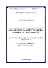 Luận văn Thực hiện pháp luật về bồi thường giải phóng mặt bằng thu hồi đất trên địa bàn quận Đống Đa, thành phố Hà Nội