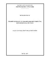 Luận văn Tìm hiểu đánh giá các Framework phát triển ứng dụng di động đa nền tảng