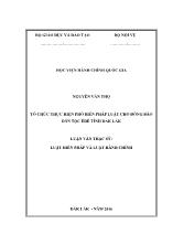 Luận văn Tổ chức thực hiện phổ biến pháp luật cho đồng bào dân tộc Êđê tỉnh Đắk Lắk