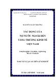 Tóm tắt Luận án Tác động của nợ nước ngoài đến tăng trưởng kinh tế Việt Nam