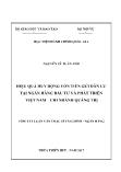 Tóm tắt Luận văn Hiệu quả huy động vốn tiền gửi dân cư tại Ngân hàng Đầu tư và Phát triển Việt Nam – Chi nhánh Quảng Trị