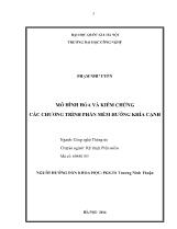 Tóm tắt Luận văn Mô hình hóa và kiểm chứng các chương trình phần mềm hướng khía cạnh