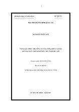 Tóm tắt Luận văn Năng lực thực thi công vụ của công chức cấp xã trên địa bàn thành phố Bến Tre, tỉnh Bến Tre