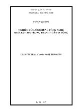 Tóm tắt Luận văn Nghiên cứu, ứng dụng công nghệ Blockchain trong thanh toán di động