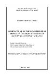 Tóm tắt Luận văn Nghiên cứu về xu thế IOT (Internet of things) và ứng dụng vào bài toán quản lý giao thông tại Hà Nội