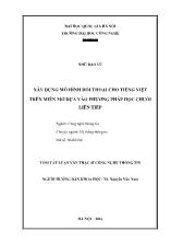 Tóm tắt Luận văn Xây dựng mô hình đối thoại cho tiếng Việt trên miền mở dựa vào phương pháp học chuỗi liên tiếp