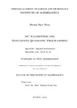 Dc algorithms and nonconvex quadratic programming