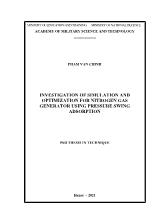 Investigation of simulation and optimization for nitrogen gas generator using pressure swing adsorption