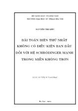 Luận án Bài toán biên thứ nhất không có điều kiện ban đầu đối với hệ schrodinger mạnh trong miền không trơn