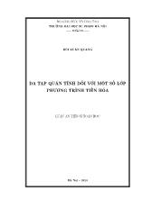 Luận án Đa tạp quán tính đối với một số lớp phương trình tiến hóa