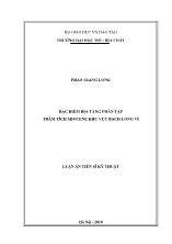 Luận án Đặc điểm địa tầng phân tập trầm tích miocene khu vực Bạch Long Vĩ