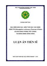 Luận án Đặc điểm sinh học, sinh thái học của nhện hành tỏi rhizoglyphus echinopus (fumouze & robin) và khả năng phòng trừ chúng tại đồng bằng Sông Hồng