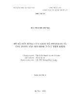 Luận án Hệ số đối xứng của giản đồ feynman và ứng dụng vào mô hình 3 - 3 - 1 tiết kiệm