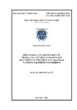 Luận án Hiện tượng vận chuyển điện tử trong các cấu trúc nano bán dẫn dựa trên vật liệu phân cực algan/gan và penta - Graphene nanoribbon