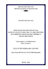 Luận án Hình thành cho sinh viên kĩ năng đánh giá năng lực khoa học của học sinh theo quan điểm pisa trong dạy học sinh học ở trường phổ thông