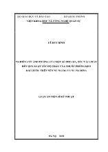 Luận án Nghiên cứu ảnh hưởng của một số phụ gia, xúc tác cháy đến quy luật tốc độ cháy của thuốc phóng keo ballistic trên nền Nc - Ng - Dg và Nc - Ng - Dina