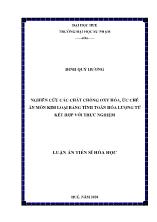 Luận án Nghiên cứu các chất chống oxy hóa, ức chế ăn mõn kim loại bằng tính toán hóa lượng tử kết hợp với thực nghiệm
